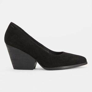 Eileen Fisher Black Hawk Suede Pumps Size 7.5